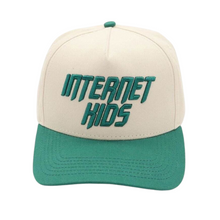 Load image into Gallery viewer, Green/Cream Hat
